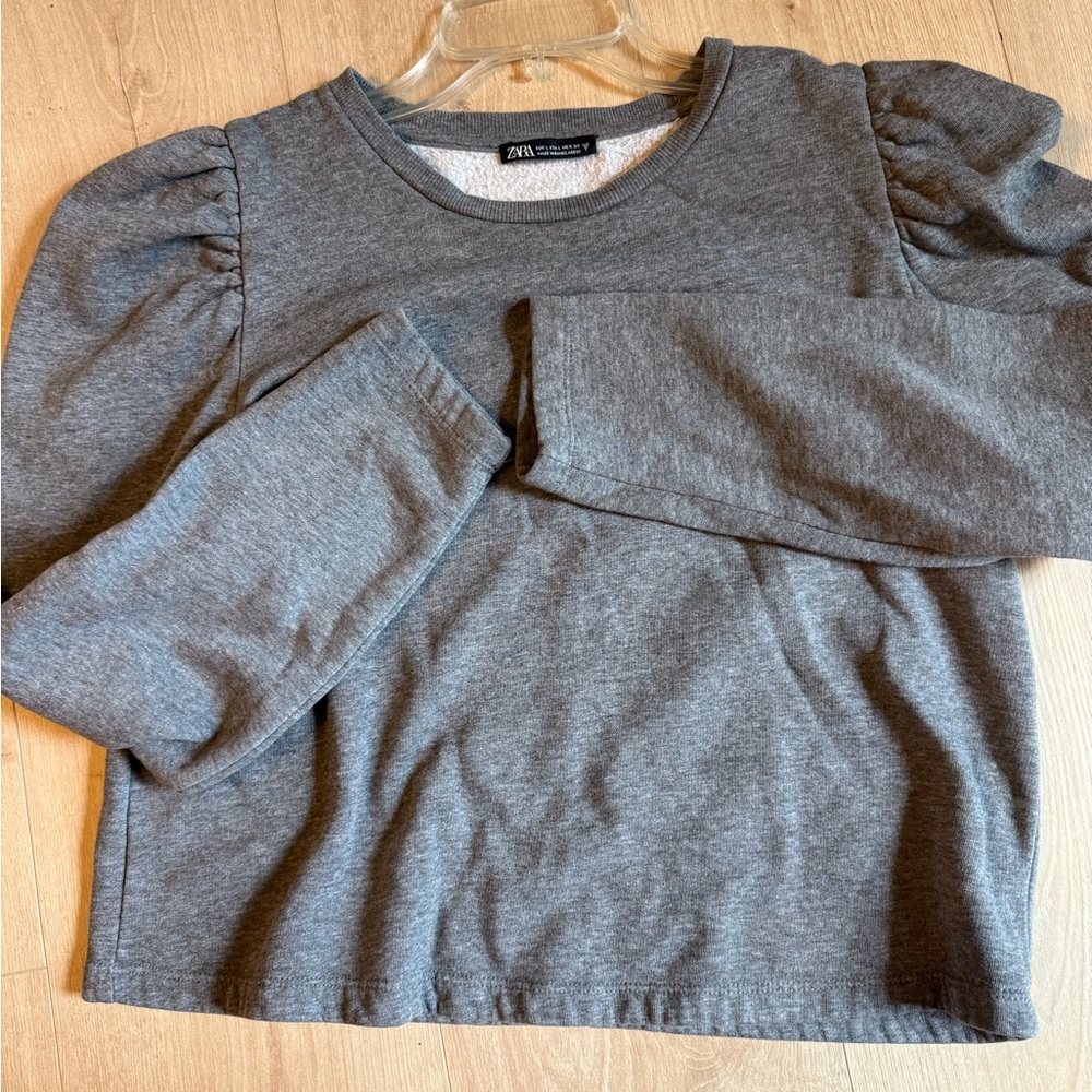 Zara Long Sleeve Gray Kids Tee